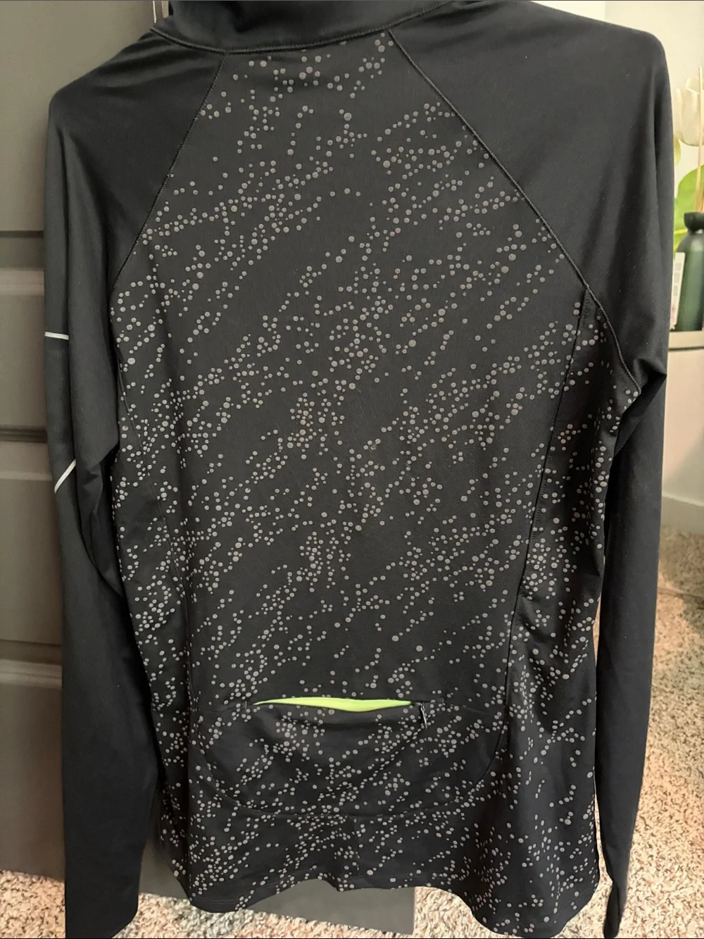 Under Armour Black Quarter-Zip Pullover with Silver Dot Print